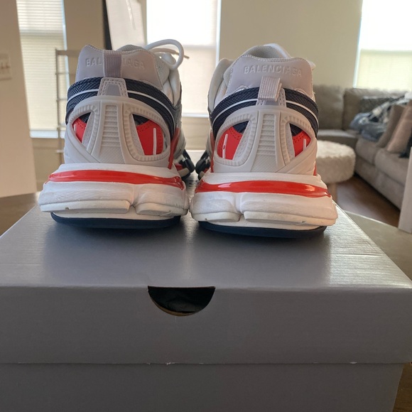 Balenciaga Track.2 Red white and Blue Size 9 Pre-Owned - Picture 5 of 11